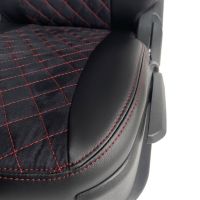 Чехлы Алькантара на Kia Spectra Чехлы Алькантара на Kia Spectra