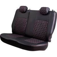 Чехлы Экокожа Турин Ромб на Hyundai Matrix (2001-2010)