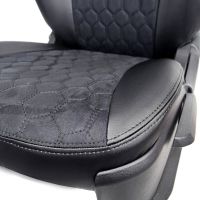 Чехлы Алькантара на Kia Spectra Чехлы Алькантара на Kia Spectra